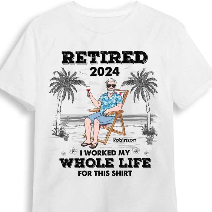 Personalized For Dad I Worked My Whole Life For This Shirt Shirt - Hoodie - Sweatshirt 33410 1