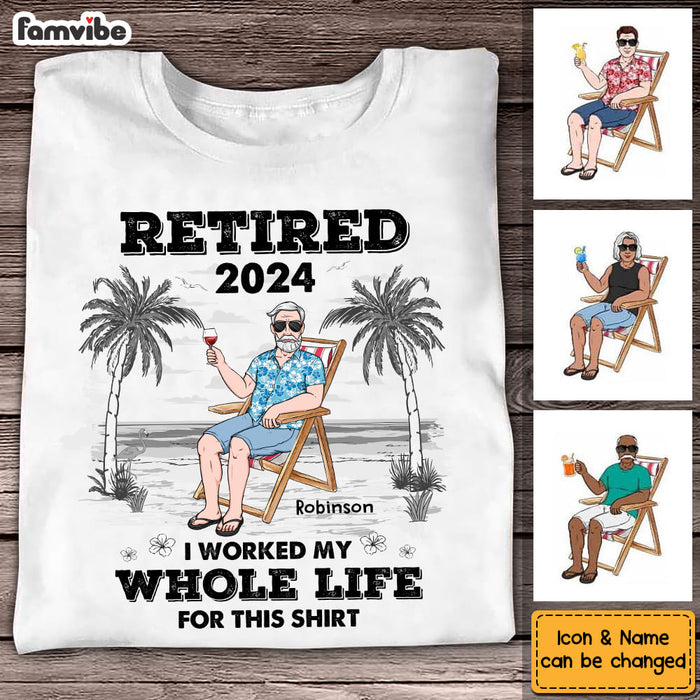 Personalized For Dad I Worked My Whole Life For This Shirt Shirt - Hoodie - Sweatshirt 33410 1