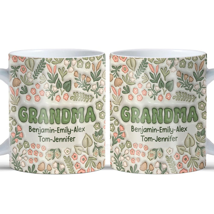 Personalized Gift For Grandma 3D Inflated Print Mug 33425 1