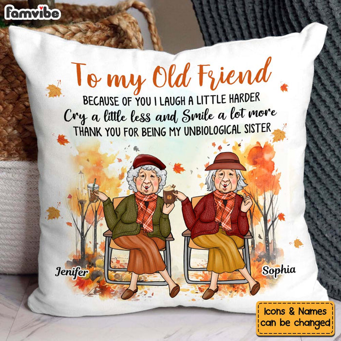 Personalized Gift To My Old Friend Autumn Pillow 33427 1