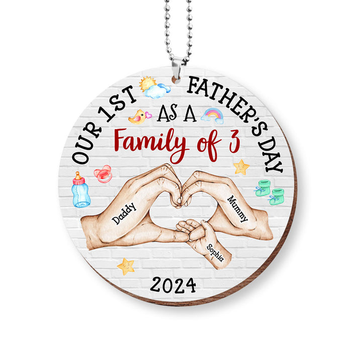 Personalized Gift for Family First Father's Day Ornament 33435 1