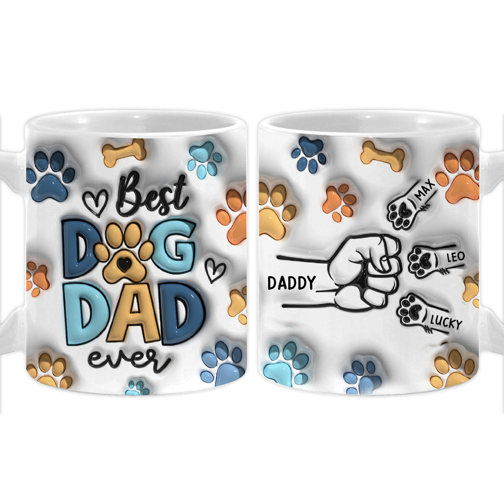 Personalized Gift For Dog Dad 3D Inflated Mug 33438 Primary Mockup