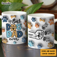 Personalized Gift For Dog Dad 3D Inflated Mug 33438 thumb 1