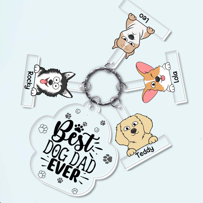Personalized Gift For Dog Lovers Acrylic Custom Keychain 33442 1