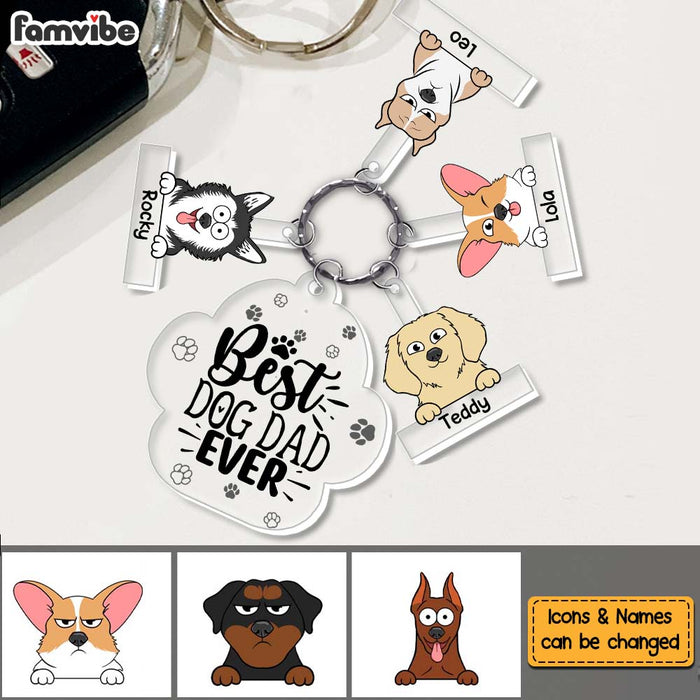 Personalized Gift For Dog Lovers Acrylic Custom Keychain 33442 1