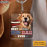 Personalized For Dad Custom Photo Ultimate Dog Dad Acrylic Keychain 33443 thumb 1
