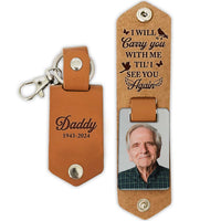 Personalized For  I Will Carry You With Me Custom Photo Photo Album Keychain 33448 thumb 1