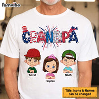 Personalized Gift For Dad Grandpa Stars And Stripes Shirt - Hoodie - Sweatshirt 33453 thumb 1