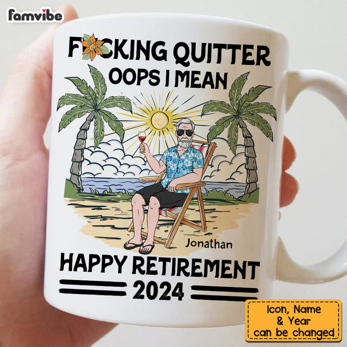 Personalized For Dad Oops I Mean Happy Retirement Mug 33457 1