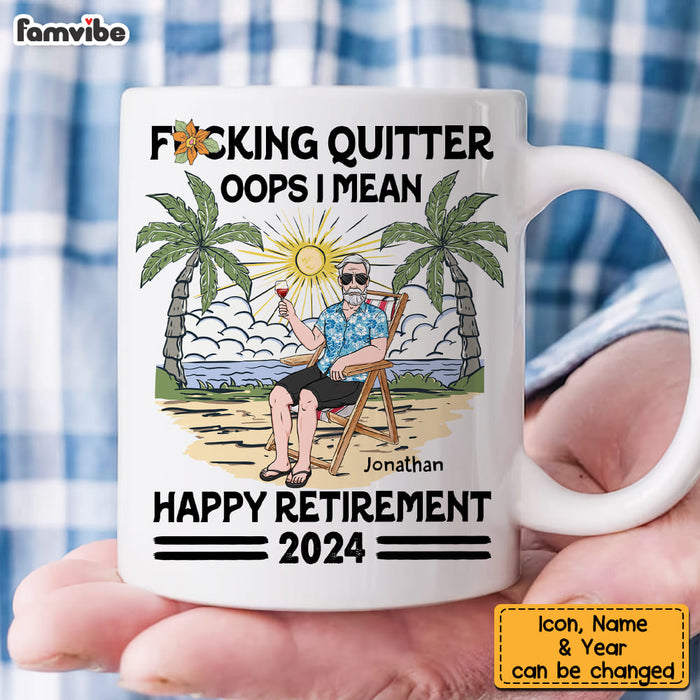 Personalized For Dad Oops I Mean Happy Retirement Mug 33457 1