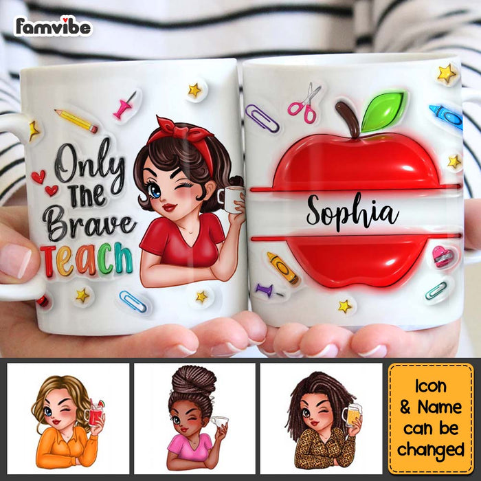 Personalized Gift For Teacher The Brave Teach Mug 33464 1