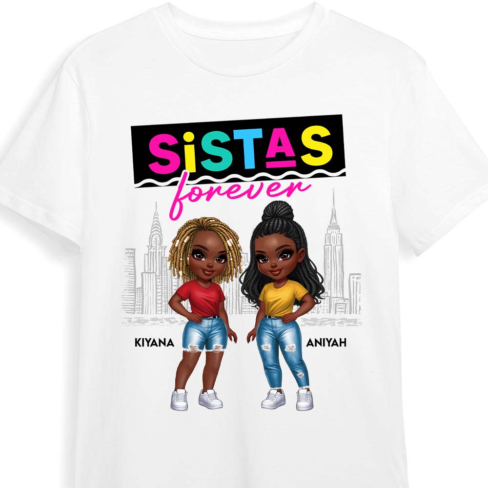 Personalized Gift For Sistas Friends Shirt Hoodie Sweatshirt 33465 Primary Mockup