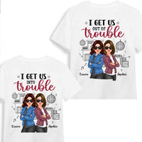 Personalized Gift For Friend Trouble Matching Couple T Shirt 33473 thumb 1