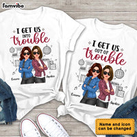 Personalized Gift For Friend Trouble Matching Couple T Shirt 33473 thumb 1