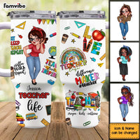 Personalized Gift For Teacher Life 40oz Tumbler With Straw 33476 thumb 1