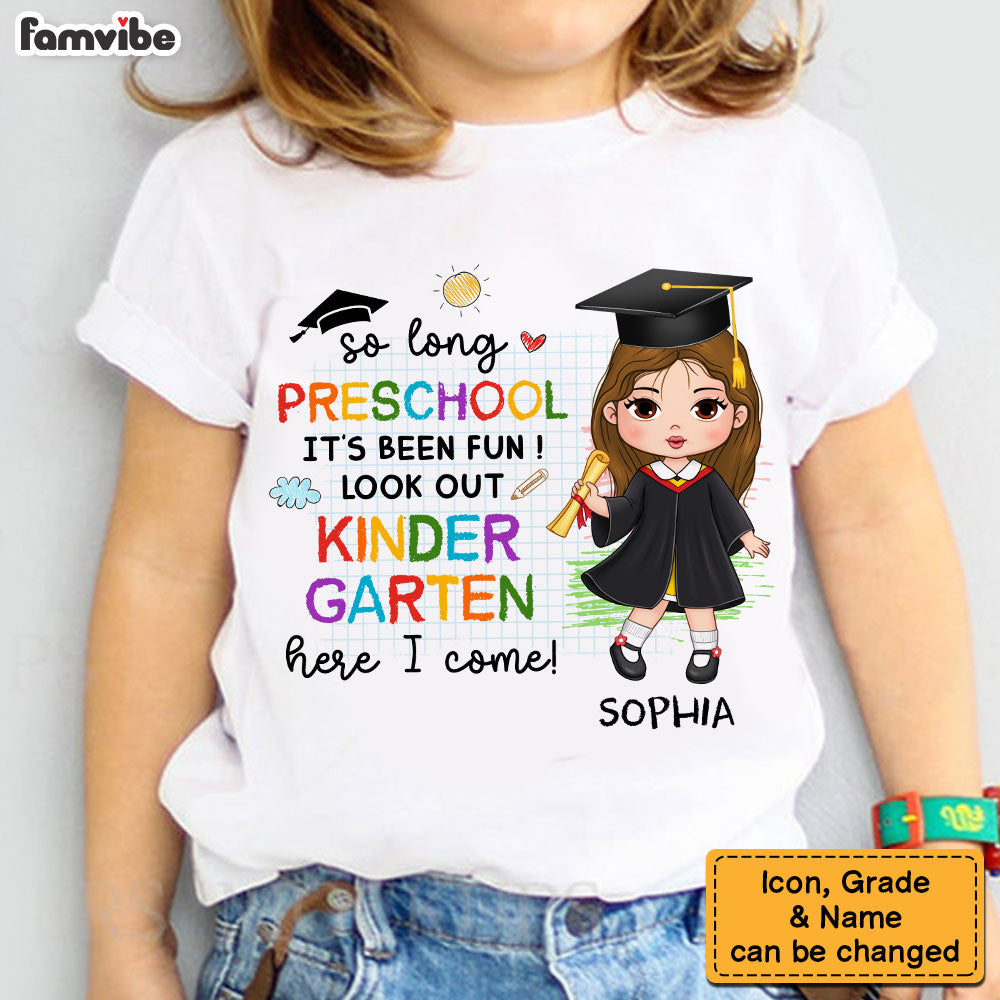 Personalized For Granddaughter Preschool Graduate Kid T Shirt - Kid Hoodie - Kid Sweatshirt 33481 Mockup 2