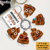 Personalized Gift for Grandpa Little Shit Acrylic Custom Keychain 33482 thumb 1