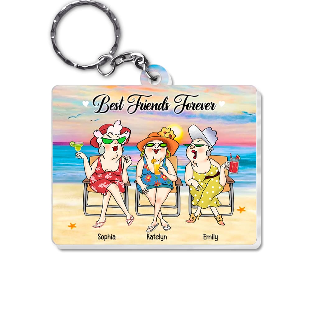 Personalized Gift For Friends Forever Acrylic Keychain 33488 Primary Mockup
