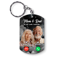 Personalized For Dad Mom The Call I Wish I Could Take Memorial Aluminum Keychain 33496 thumb 1