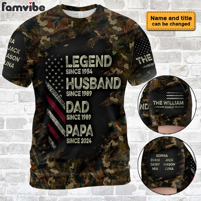 Personalized Gift For Legend Husband Dad Papa All-over Print T Shirt - Hoodie - Sweatshirt 33504 1
