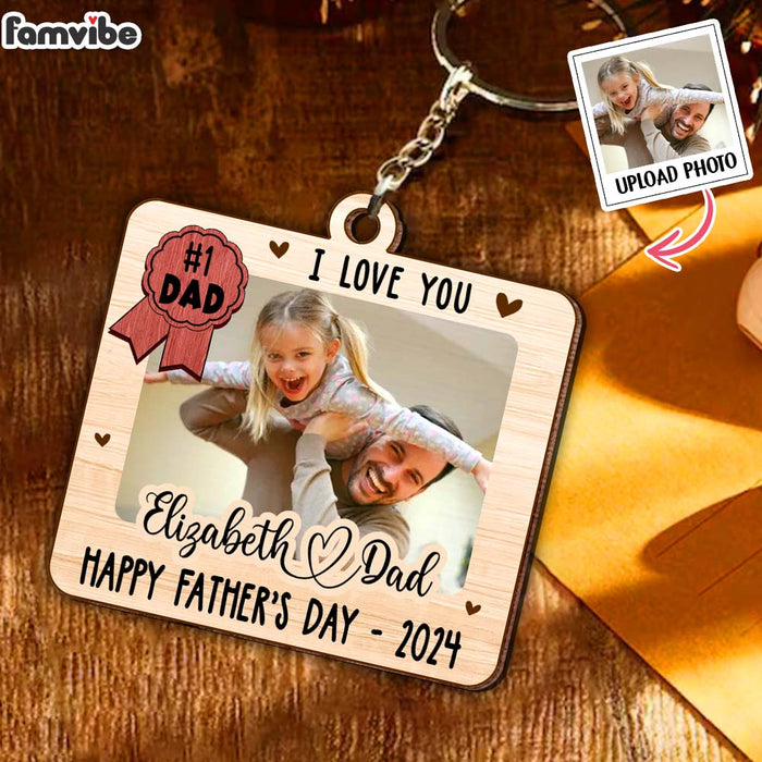 Personalized Gift For We Love You Custom Photo Wood Keychain 33505 1