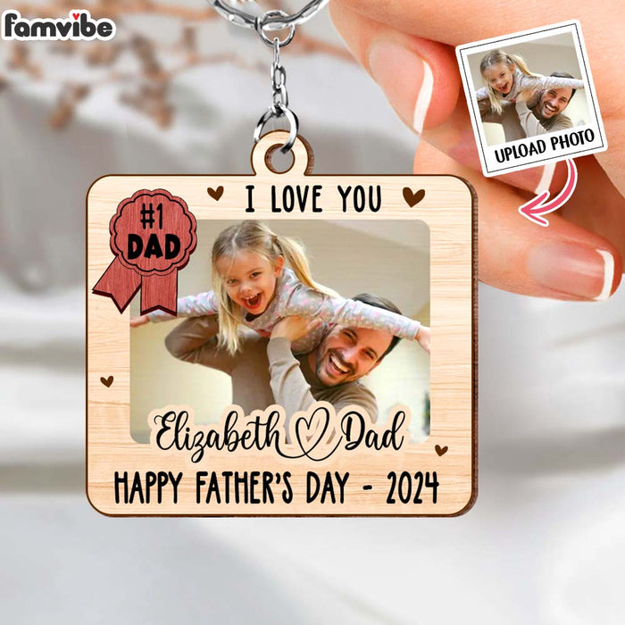 Personalized Gift For We Love You Custom Photo Wood Keychain 33505 1