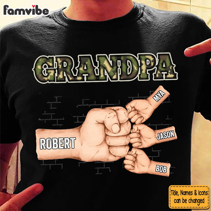 Personalized Gift For Grandpa Fist Bump Shirt - Hoodie - Sweatshirt 33511 1