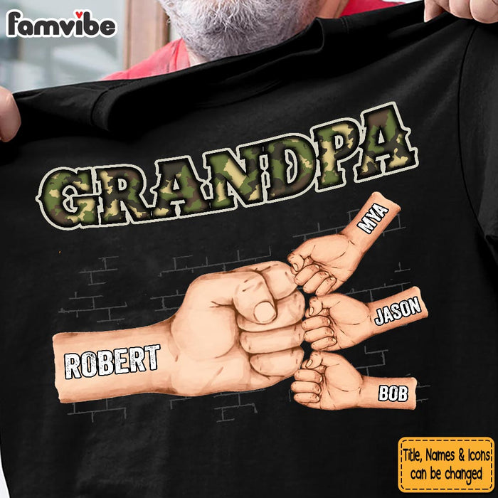 Personalized Gift For Grandpa Fist Bump Shirt - Hoodie - Sweatshirt 33511 1