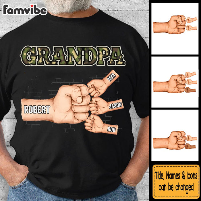 Personalized Gift For Grandpa Fist Bump Shirt - Hoodie - Sweatshirt 33511 1