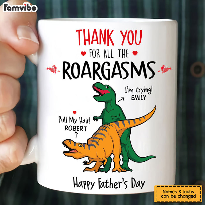 Personalized Gift for Husband Dad Roargasms Mug 33513 1