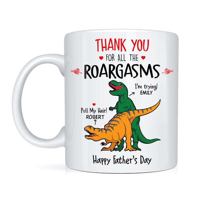 Personalized Gift for Husband Dad Roargasms Mug 33513 1