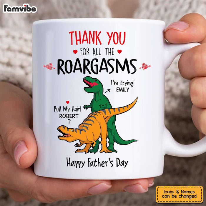 Personalized Gift for Husband Dad Roargasms Mug 33513 1