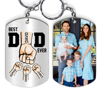 Personalized Gift For Dad Custom Photo B st Dad Ever Aluminum Keychain 33515 thumb 1