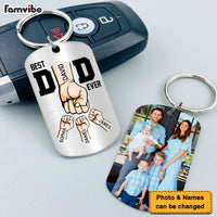 Personalized Gift For Dad Custom Photo B st Dad Ever Aluminum Keychain 33515 thumb 1