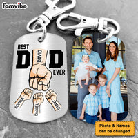 Personalized Gift For Dad Custom Photo B st Dad Ever Aluminum Keychain 33515 thumb 1