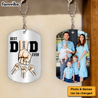 Personalized Gift For Dad Custom Photo B st Dad Ever Aluminum Keychain 33515 thumb 1