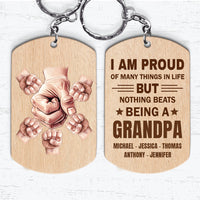 Personalized For Dad Grandpa I'm Proud Of Many Things Aluminum Keychain 33518 thumb 1