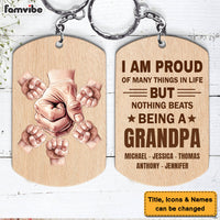 Personalized For Dad Grandpa I'm Proud Of Many Things Aluminum Keychain 33518 thumb 1
