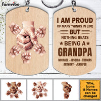 Personalized For Dad Grandpa I'm Proud Of Many Things Aluminum Keychain 33518 thumb 1