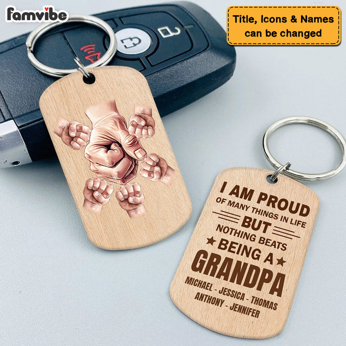 Personalized For Dad Grandpa I'm Proud Of Many Things Aluminum Keychain 33518 1