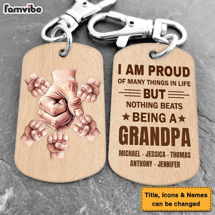 Personalized For Dad Grandpa I'm Proud Of Many Things Aluminum Keychain 33518 1
