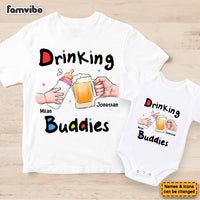 Personalized Gift For Father's Day Drinking Buddies White Onesie and T-Shirt Set 33520 thumb 1