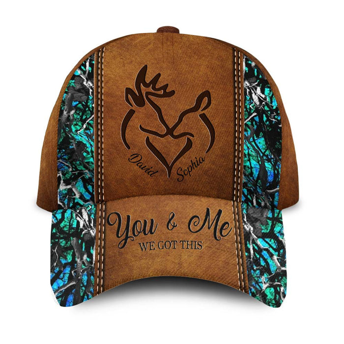 Personalized Gift For Couple Deer Hunting Pattern Cap 33522 1