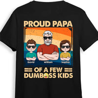 Personalized For Dad Proud Father Of A Few Kid Adult Back Printed Shirt 33524 thumb 1