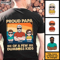 Personalized For Dad Proud Father Of A Few Kid Adult Back Printed Shirt 33524 thumb 1