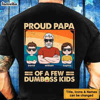 Personalized For Dad Proud Father Of A Few Kid Adult Back Printed Shirt 33524 thumb 1