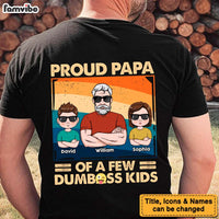 Personalized For Dad Proud Father Of A Few Kid Adult Back Printed Shirt 33524 thumb 1