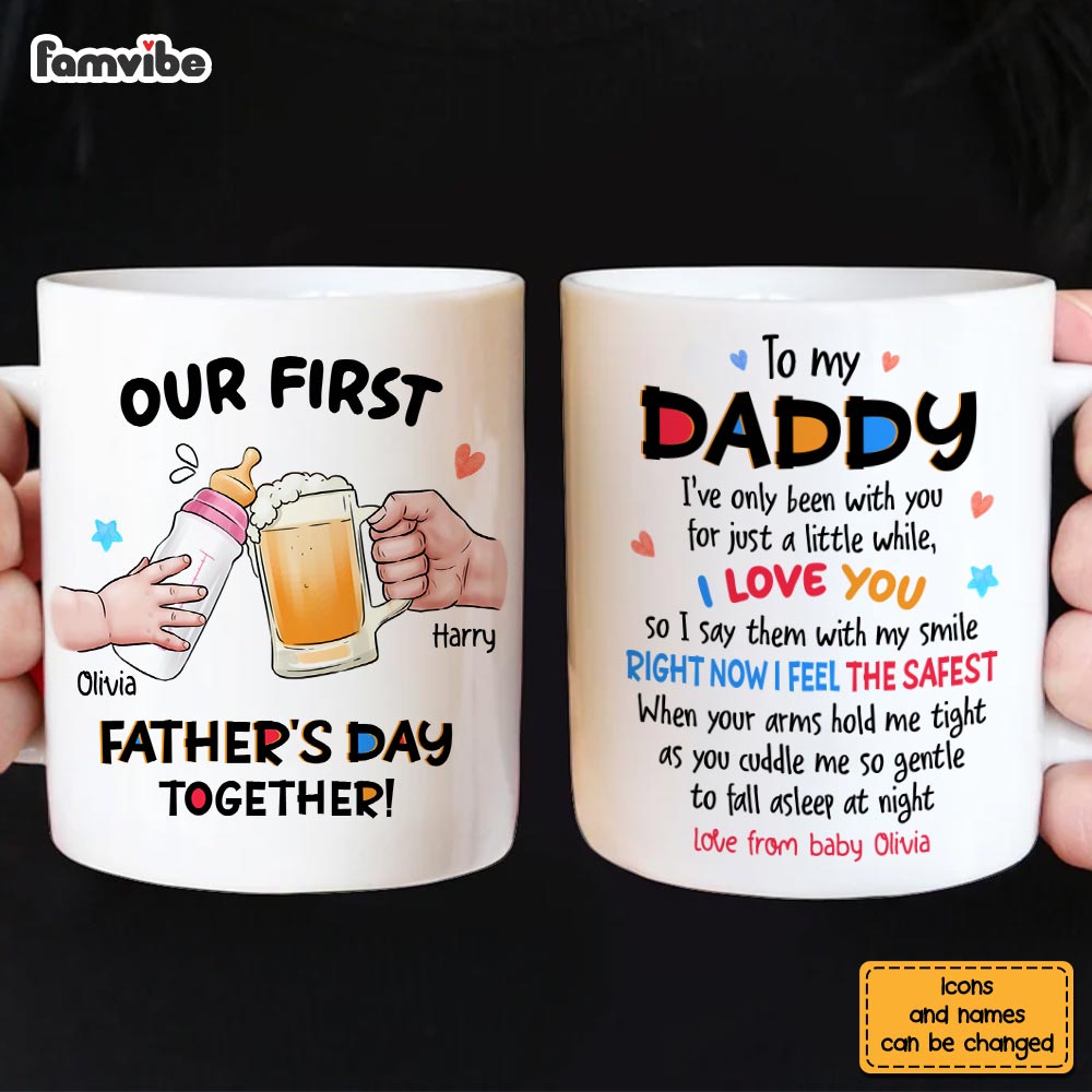 Personalized Gift For 1st Father's Day Mug 33525 Primary Mockup