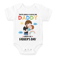 Personalized Gift For 1st Father's Day Baby Onesie 33528 thumb 1