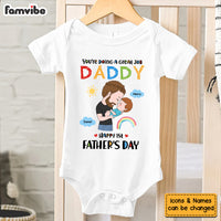 Personalized Gift For 1st Father's Day Baby Onesie 33528 thumb 1